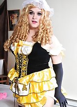 Tiffany as the Naughty and Horny Goldilocks, Waiting for the Three Cocks to Cum Home